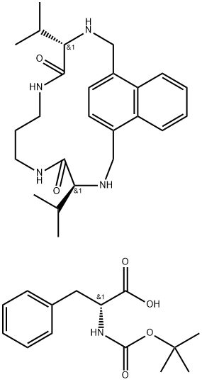 N-叔丁氧羰基-DL-苯丙氨酸 结构式