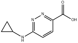 6-(环丙基氨基)哒嗪-3-甲酸 结构式