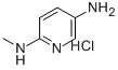 2-N-甲基吡啶-2,5-二胺盐酸盐 结构式
