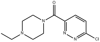 (6-CHLOROPYRIDAZIN-3-YL)(4-ETHYLPIPERAZIN-1-YL)METHANONE 结构式