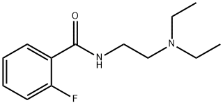 N-[2-(二乙氨基)乙基]-2-氟苯甲酰胺 结构式