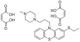 马来酸乙巯拉嗪 结构式