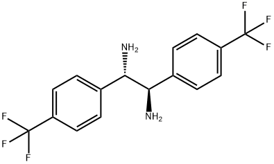 MESO-1,2-BIS[4-(TRIFLUOROMETHYL)PHENYL]ETHANE-1,2-DIAMINE 结构式