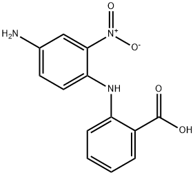4-氨基-2-硝基二苯胺-2'-甲酸 结构式