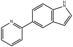 5-(pyridin-2-yl)-1H-indole 结构式