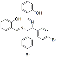 PHENOL, 2,2''-[[1,2-BIS(4-BROMOPHENYL)1,2-ETHANEDIYL]BIS(NITRILOMETHYLIDYNE)]BIS- R,S 结构式