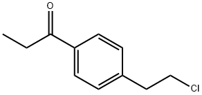 4-(2-Chloroethyl)propiophenone  结构式