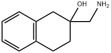 2-(AMINOMETHYL)-1,2,3,4-TETRAHYDRONAPHTHALEN-2-OL 结构式