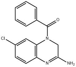 1-benzoyl-7-chloro-1,2-dihydro-3-aminoquinoxaline 结构式
