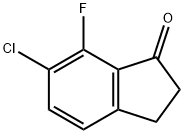 6-氯-7-氟-1-茚酮 结构式
