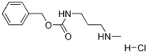 1-CBZ-氨基-3-甲基氨基丙烷盐酸盐 结构式