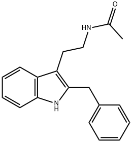 N-乙酰-2-苄基色胺 结构式