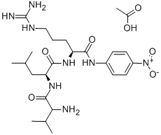 DL-VAL-LEU-ARG P-NITROANILIDE ACETATE SALT 结构式
