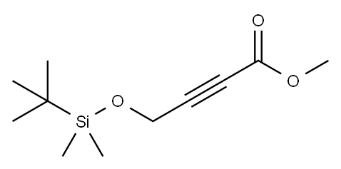 4-(1-叔丁基-1,1-二甲基)硅氧基-丁-2-炔酸甲酯 结构式