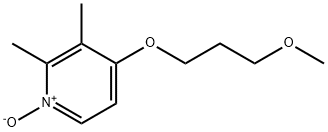 4-(3-甲氧基丙氧基)-2,3-二甲基吡啶-N-氧化物 结构式