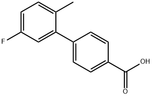 5'-氟-2'-甲基-[1,1'-联苯]-4-羧酸 结构式