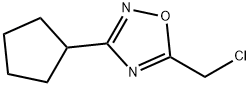 5-(氯甲基)-3-环戊基-1,2,4-噁二唑 结构式