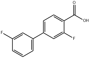 4-(3-氟苯基)-2-氟苯甲酸 结构式