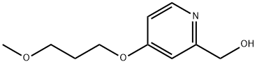 2-HYDROXYMETHYL-4-(3-METHOXYPROPOXY)PYRIDINE 结构式