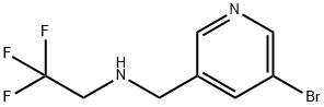 N-((5-溴吡啶-3-基)甲基)-2,2,2-三氟乙-1-胺 结构式