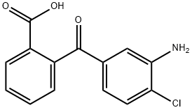2-(3-氨基-4-氯苯甲酰)苯甲酸 结构式