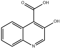 3-羟基喹啉-4-羧酸 结构式