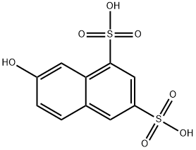 2-萘酚-6,8-二磺酸 结构式