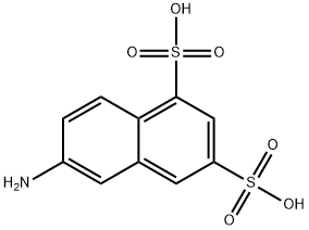 2-萘胺-5,7-二磺酸 结构式