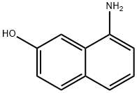 1-氨基-7-萘酚 结构式