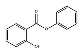 邻羟基苯甲酸苯酯 结构式