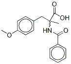 N-Benzoyl-O,a-dimethyl-DL-tyrosine 结构式
