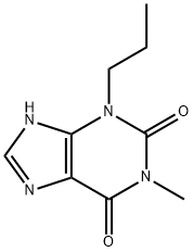 3,7-Dihydro-1-methyl-3-propyl-1H-purine-2,6-dione 结构式