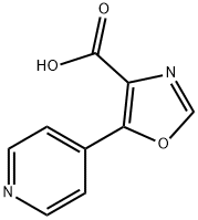 5-(吡啶-4-基)噁唑-4-羧酸 结构式