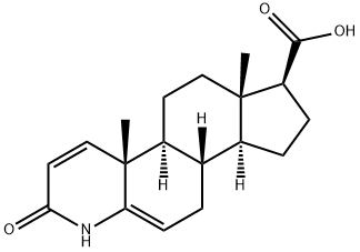 3-Oxo-4-aza-androst-1,5-diene-17-carboxylic Acid 结构式