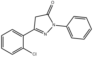 5-(2-CHLOROPHENYL)-2,4-DIHYDRO-2-PHENYL-3H-PYRAZOL-3-ONE 结构式