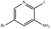 5-溴-2-碘-3-吡啶胺 结构式