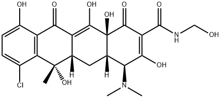 氯莫环素 结构式