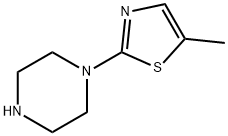 5-甲基-2-(哌嗪-1-基)噻唑 结构式