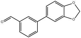 3-(苯并[D][1,3]二氧戊环-5-基)苯甲醛 结构式