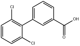 2,6-DICHLOROBIPHENYL-3-CARBOXYLIC ACID 结构式