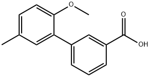 2-METHOXY-5-METHYLBIPHENYL-3-CARBOXYLIC ACID 结构式