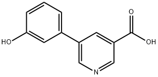 5-(3-羟基苯基)烟酸 结构式
