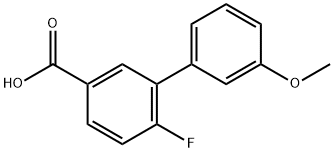 4-氟-3-(3-甲氧基苯基)苯甲酸 结构式