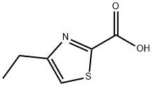 4-乙基-1,3-噻唑-2-甲酸 结构式