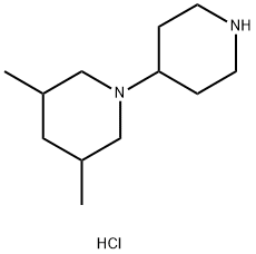 3,5-DIMETHYL-1-(PIPERIDIN-4-YL)PIPERIDINE DIHYDROCHLORIDE 结构式