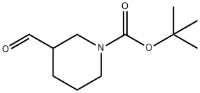 1-BOC-3-哌啶甲醛 结构式