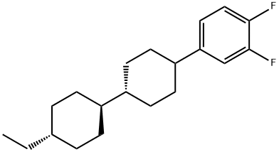 4-乙基双环己基-3,4-二氟苯 结构式