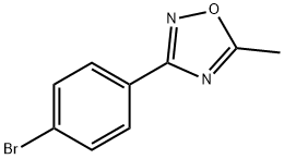 3-(4-溴苯基)-5-甲基-1,2,4-噁二唑 结构式