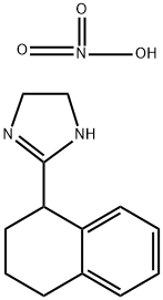 4,5-二氢-2-(1,2,3,4-四氢-1-萘基)-1H-咪唑单硝酸盐 结构式