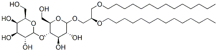 3-O-(4-O-galactopyranosyl-glucopyranosyl)-1,2-di-O-tetradecyl-sn-glyceryol 结构式